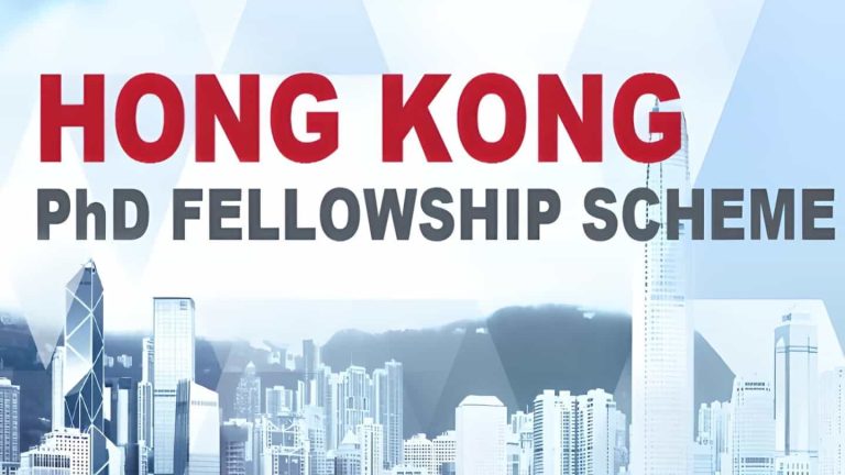 Hong kong PhD Fellowship Scheme 2024/2025 (Funded)