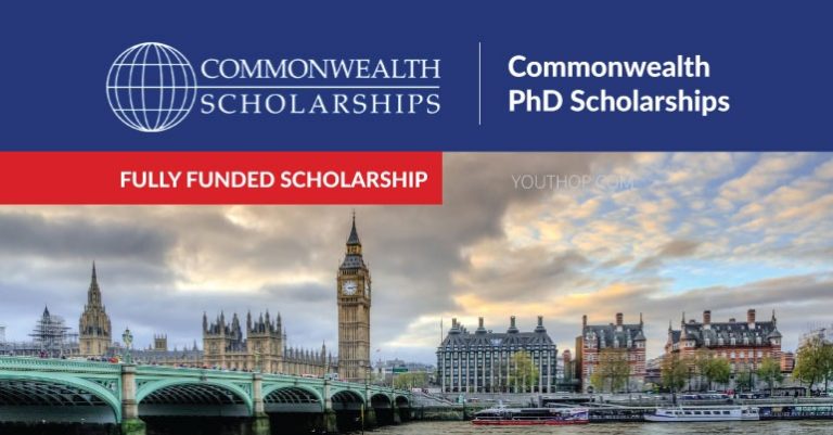 Commonwealth PhD Scholarships 2023/24 for full-time doctoral study at a UK university.