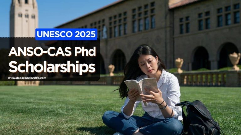 ANSO-CAS-TWAS/UNESCO PhD Scholarship 2025 for International Students