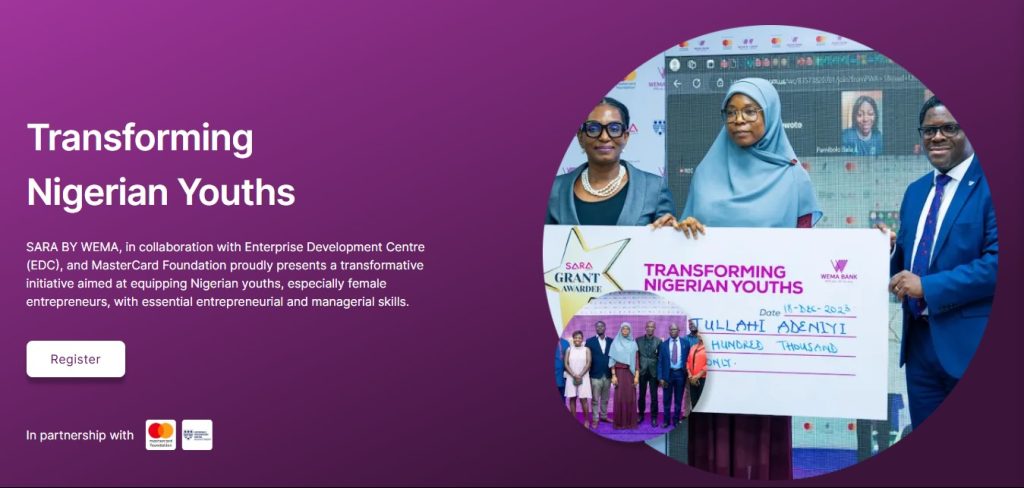 SARA by WEMA Transforming Nigerian Youths Program 2025 – Always Never Home