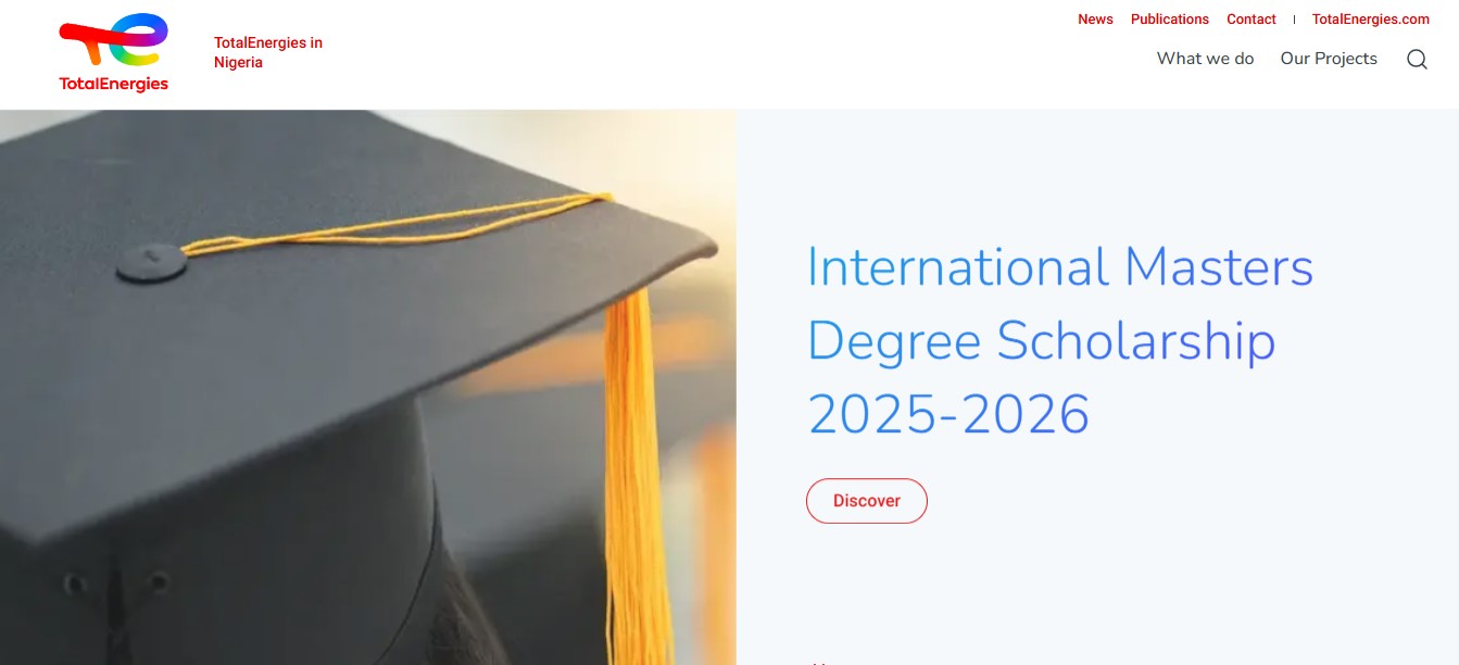 NNPC/TotalEnergies International Masters Degree Scholarship 2025-2026