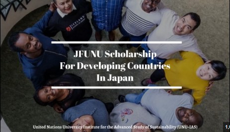 2025 JFUNU Scholarships for MSc In Sustainability Program for Students from Developing Countries.