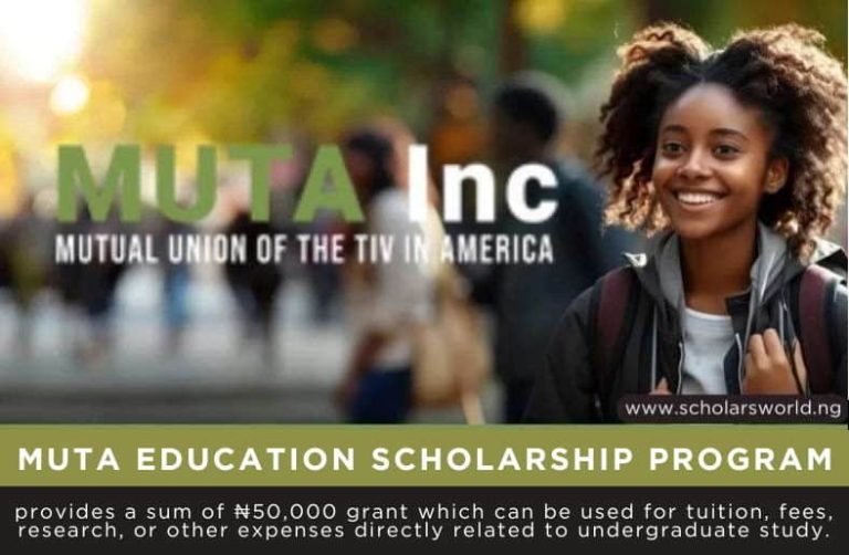 MUTA Scholarship Program for Undergraduates 2025