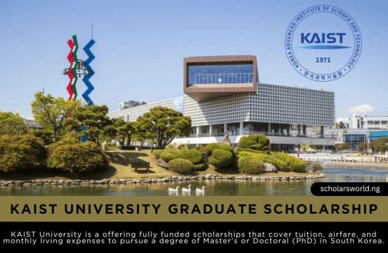 KAIST 2025 Graduate Scholarship for International Students