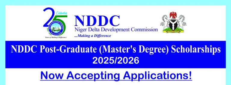 NDDC Post-Graduate (Master’s Degree) Scholarships 2025/2026
