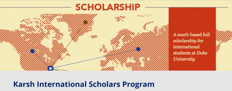 Karsh International Scholarship 2026 at Duke University | Fully Funded for International Students