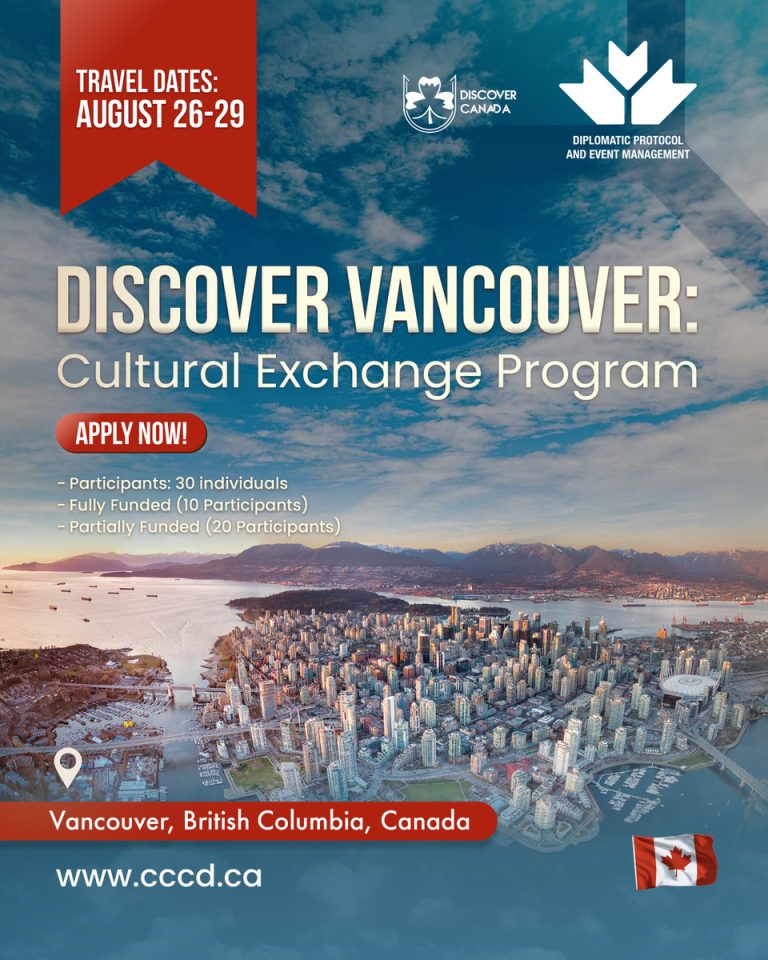 Discover Vancouver: Cultural Exchange Program 2025 | Fully and Partially Funded Opportunity