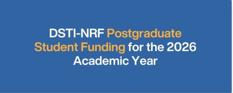DSTI-NRF Master’s & Doctoral Scholarships 2026