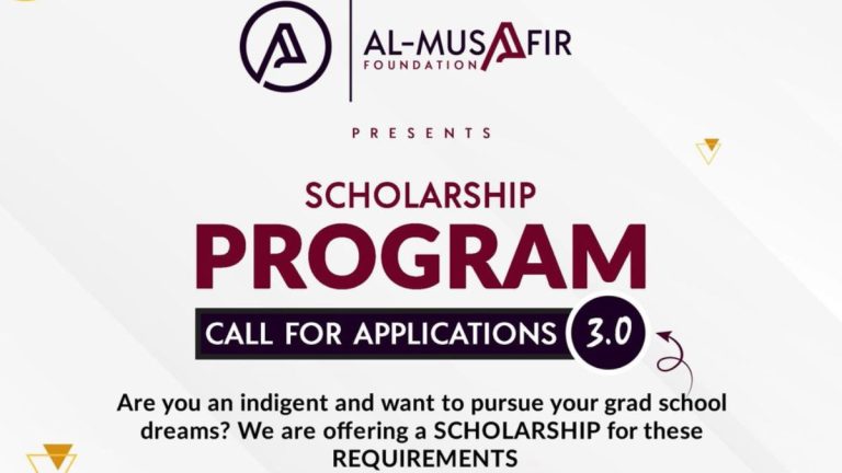 Al-Musaafir Foundation Scholarship 2025