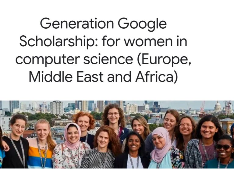 Generation Google Scholarship for Women in Computer Science 2025–2026