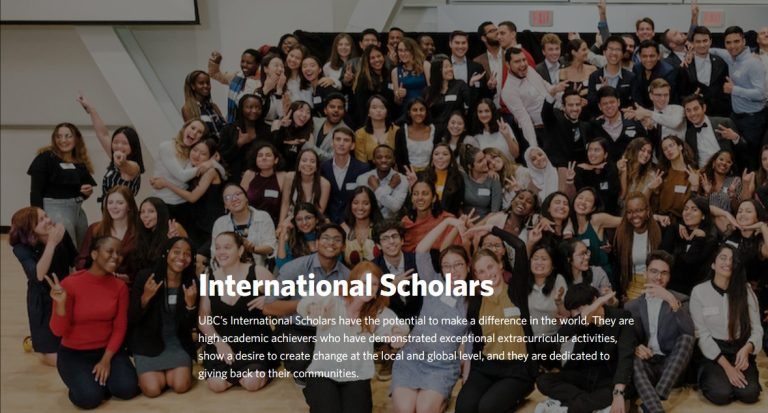 UBC International Scholars Program 2026: Fully Funded Undergraduate Scholarships in Canada