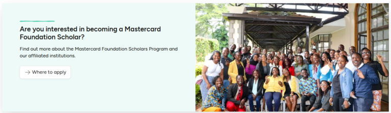 Mastercard Foundation Scholars Program 2026 – Fully Funded Scholarships for African Changemakers