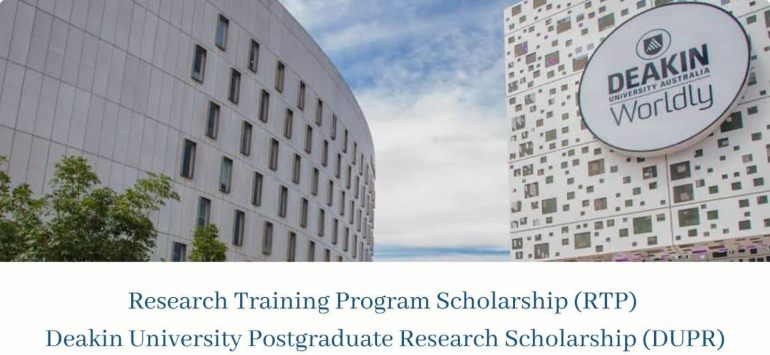 Fully Funded Deakin University RTP & DUPR Scholarships in Australia 2026/2027 (₦40M+ Stipend)