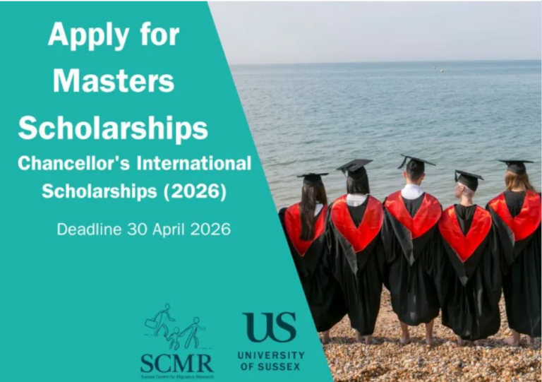 Chancellor’s Master’s Scholarship 2026 – £5,000 Tuition Reduction at Sussex for First-Class Graduates