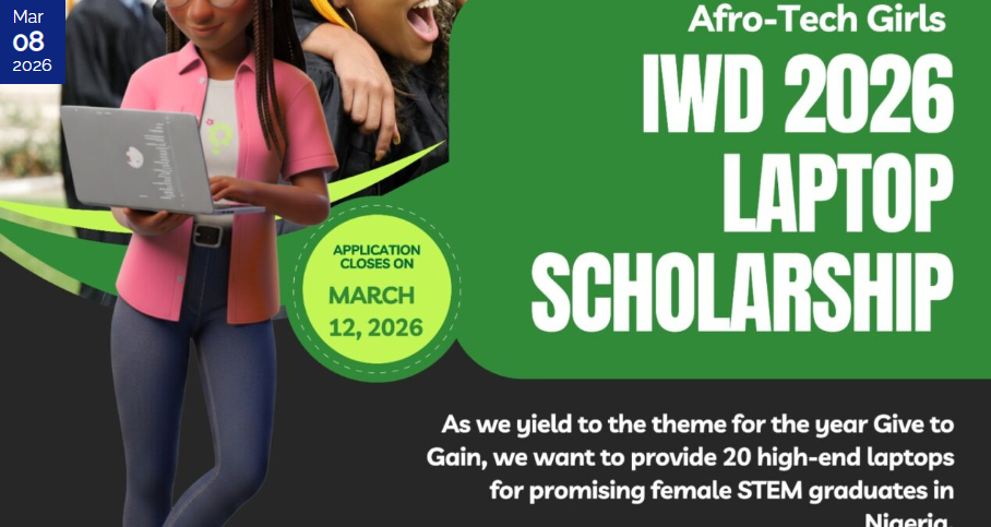 Free Laptop for Young African Women in STEM — Afro-Tech Girls Laptop Scholarship 2026