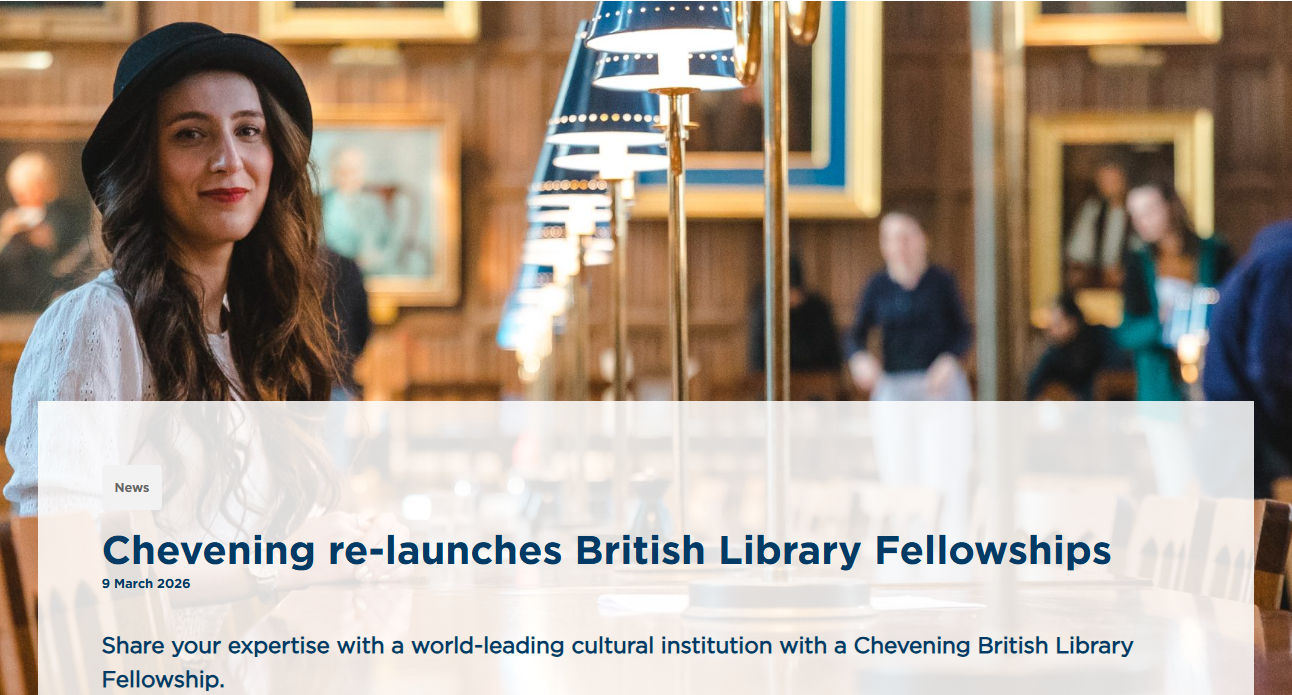 Chevening British Library Fellowship 2026 | Fully Funded UK Research Fellowship Opportunity
