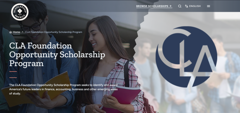 CLA Foundation Opportunity Scholarship (USA – Finance, Tech & Business Careers)