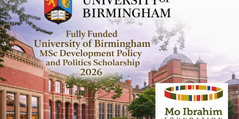 Mo Ibrahim Foundation Scholarship 2026: Fully Funded Master’s in the UK With a Paid Internship for African Students
