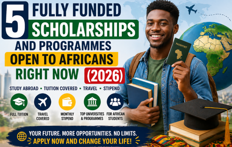 5 Fully Funded Scholarships and Programmes Open to Africans Right Now (2026)
