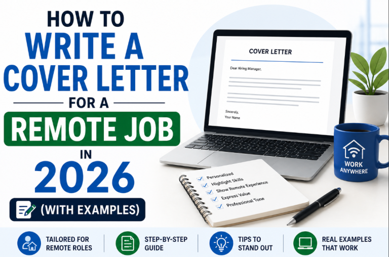 How to Write a Cover Letter for a Remote Job in 2026 (With Examples)