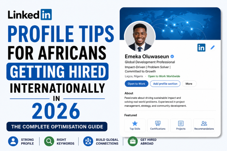 LinkedIn Profile Tips for Africans Getting Hired Internationally in 2026 — The Complete Optimisation Guide