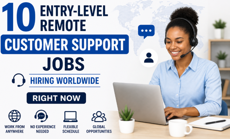 10 Entry-Level Remote Customer Support Jobs Hiring Worldwide Right Now