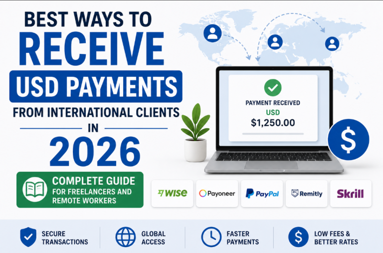 Best Ways to Receive USD Payments from International Clients in 2026 (Complete Guide for Freelancers and Remote Workers)