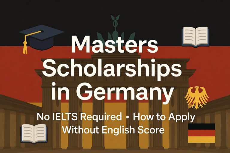 Masters Scholarships in Germany With No IELTS Requirement โ How to Apply Without an English Score