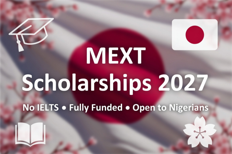 Japanese Government Scholarships (MEXT) 2027 โ No IELTS Needed, Fully Funded, Open to Nigerians