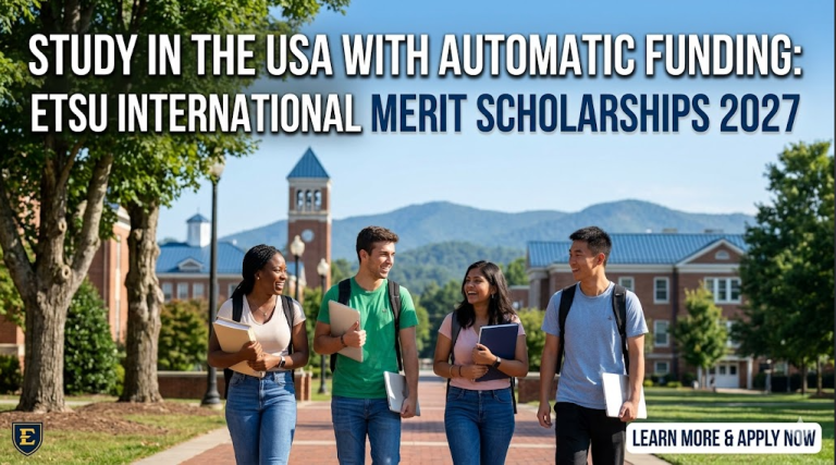 Study in the USA with Automatic Funding: ETSU International Merit Scholarships 2027