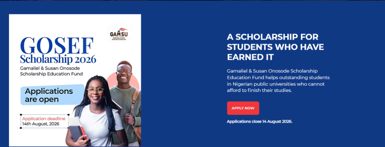 Gamaliel & Susan Onosode Scholarship 2026: Full Financial Support for Outstanding Nigerian Students