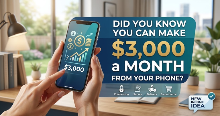 Did You Know You Can Make $3,000 a Month From Your Phone?